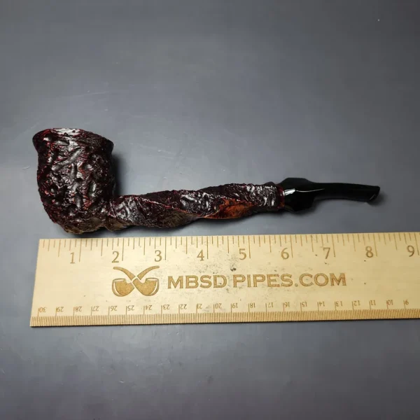 Preben Holm Wengholt Collector 100 Rusticated Spiral Billiard Estate Briar Pipe, Unsmoked - Image 9