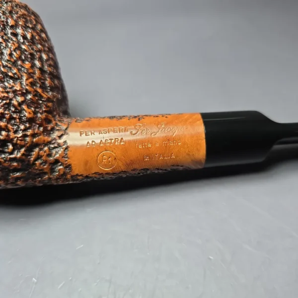Ser Jacopo R1 XL Rusticated Apple Estate Briar Pipe, Italian Estates - Image 9