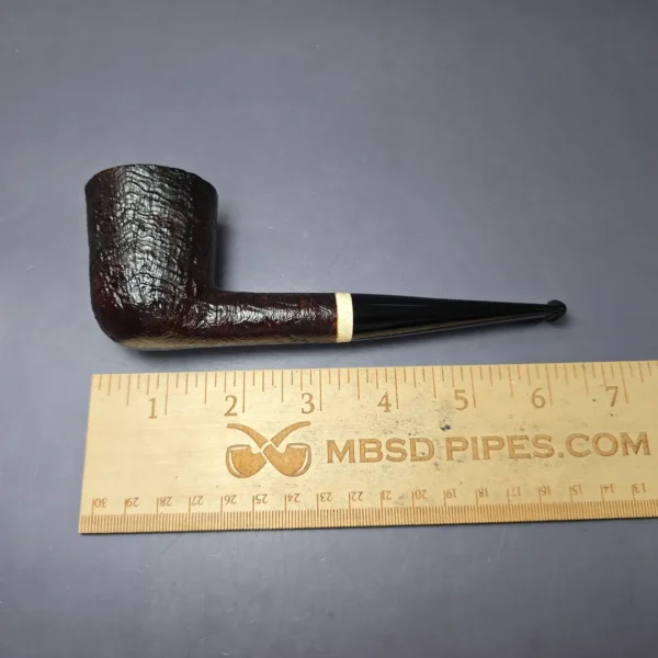 BST (Todd Bannard) 1 Foot Grade Large Sandblasted Dublin w/ Antler Estate Briar Pipe, Unsmoked - Image 9