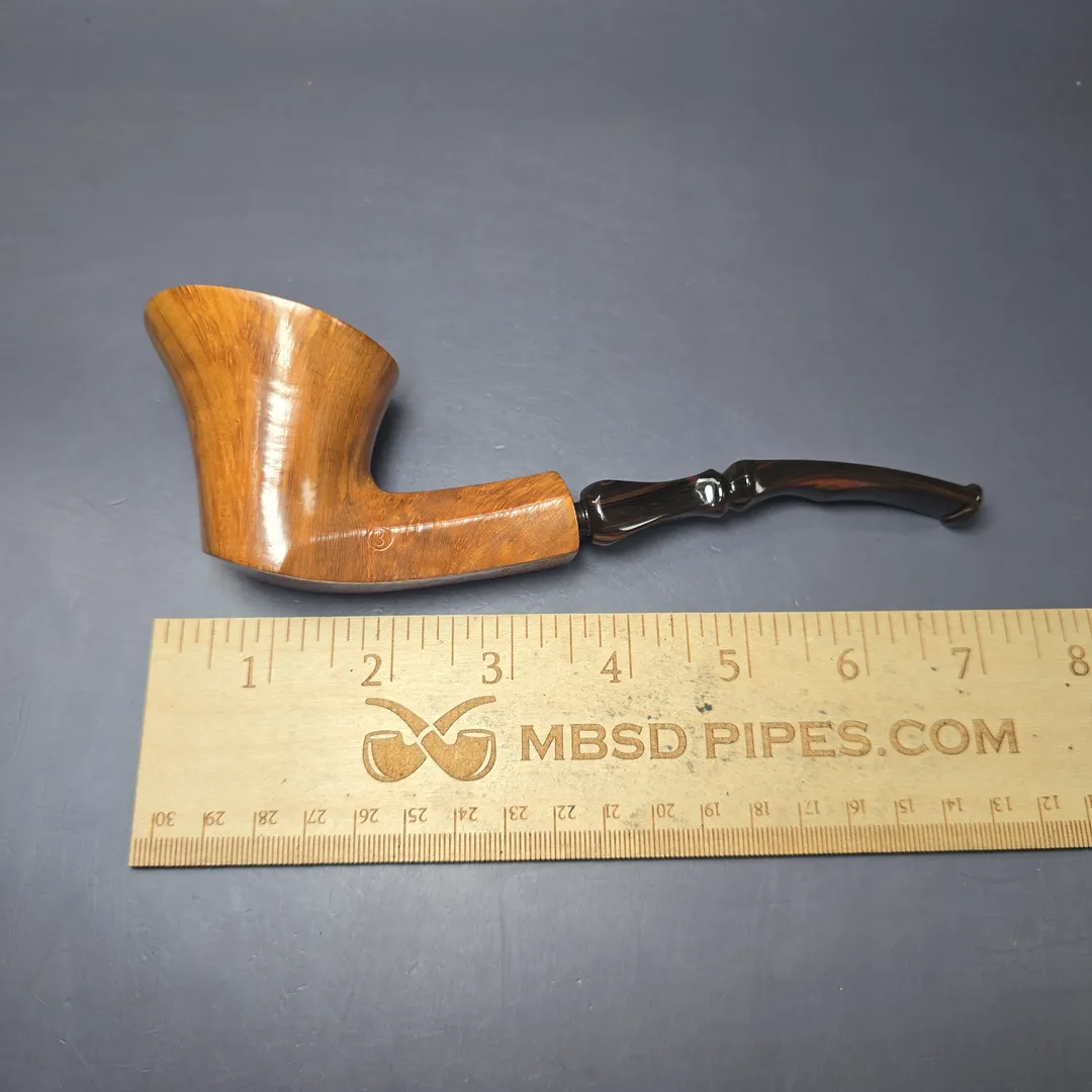 Preben Holm Wengholt Designer 3 Smooth Freehand Estate Briar Pipe, Unsmoked - Image 9