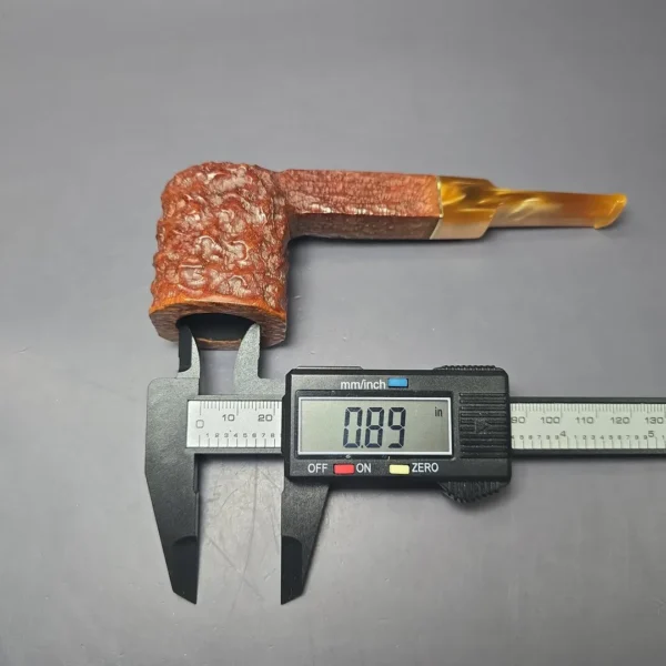 Savinelli Stellar 515 KS Rusticated Panel Estate Briar Pipe, Italian Estates, 6mm - Image 9