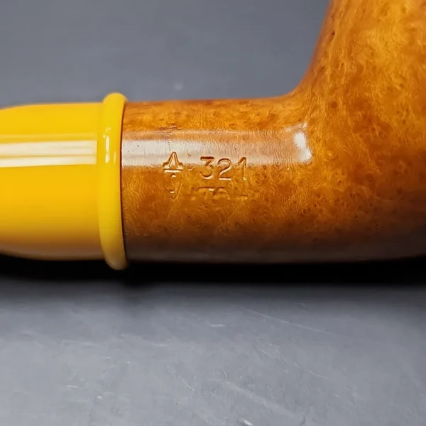 Savinelli Mini Yellow 321 Smooth Author Estate Briar Pipe, Unsmoked, 6mm - Image 10