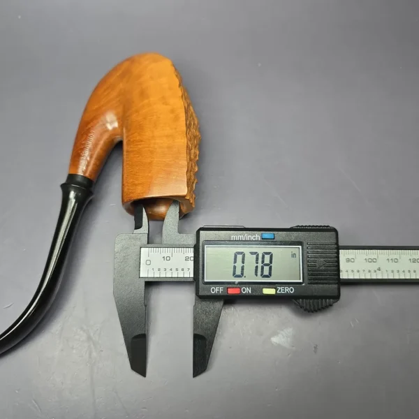 Ed Burak Connoisseur Smooth Oom Paul w/ Plateaux Estate Briar Pipe, Unsmoked - Image 9