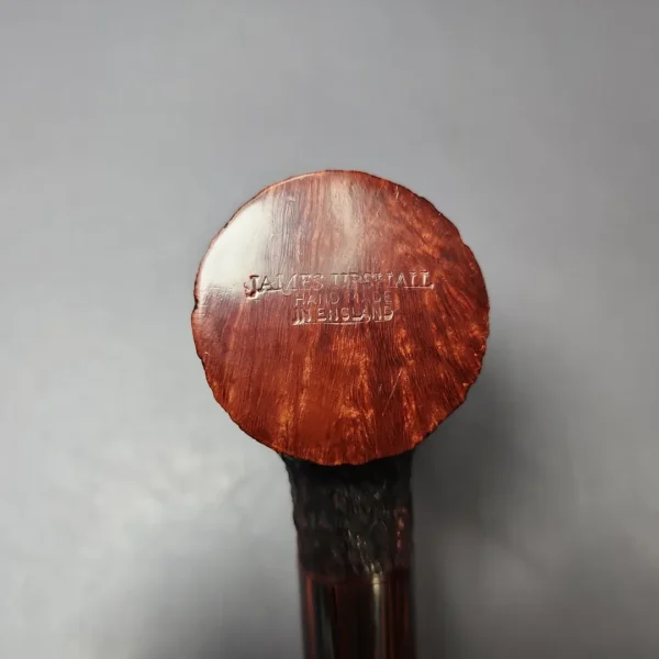 James Upshall Bark EXL Rusticated Poker w/ Cumberland Estate Briar Pipe, Unsmoked - Image 9