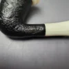 Butz Choquin Calabash Sandblasted w/Acrylic Estate Briar Pipe, Unsmoked, 9mm - Image 9