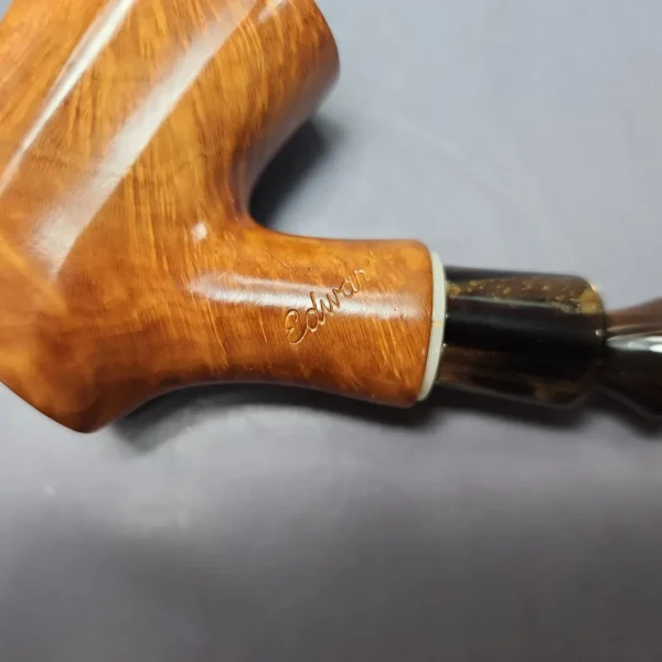 Edward's XL Smooth Freehand Dublin w/ Acrylic Estate Briar Pipe, American Estates - Image 10