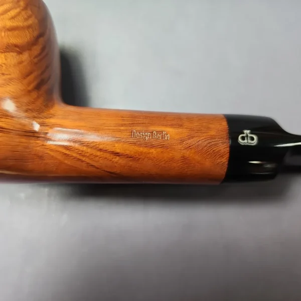 Design Berlin XL Spot Carved Billiard Estate Briar Pipe, Unsmoked, 9mm - Image 9
