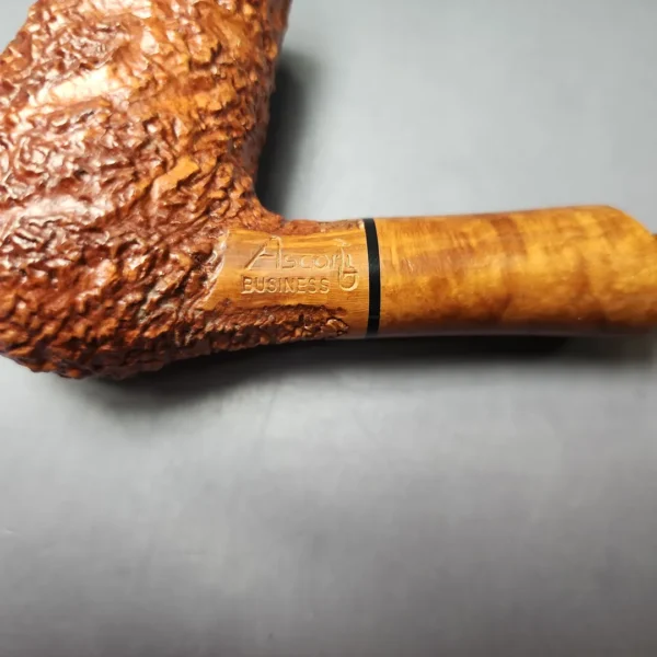 Ascorti Business Rusticated Stack Billiard Estate Briar Pipe, Unsmoked - Image 9