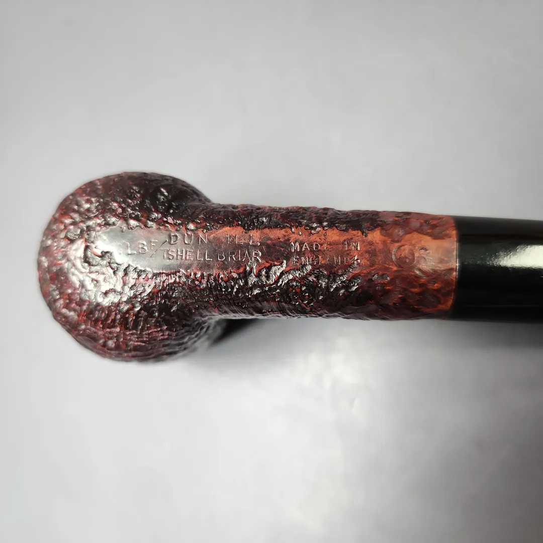 Dunhill 1964 Shell Briar LB Sandblasted Billiard Estate Briar Pipe, English Estates - Image 9