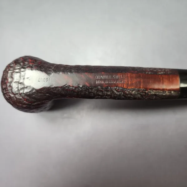 Dunhill 1978 Shell Briar 61091 Sandblasted Canadian Estate Briar Pipe, English Estates - Image 9
