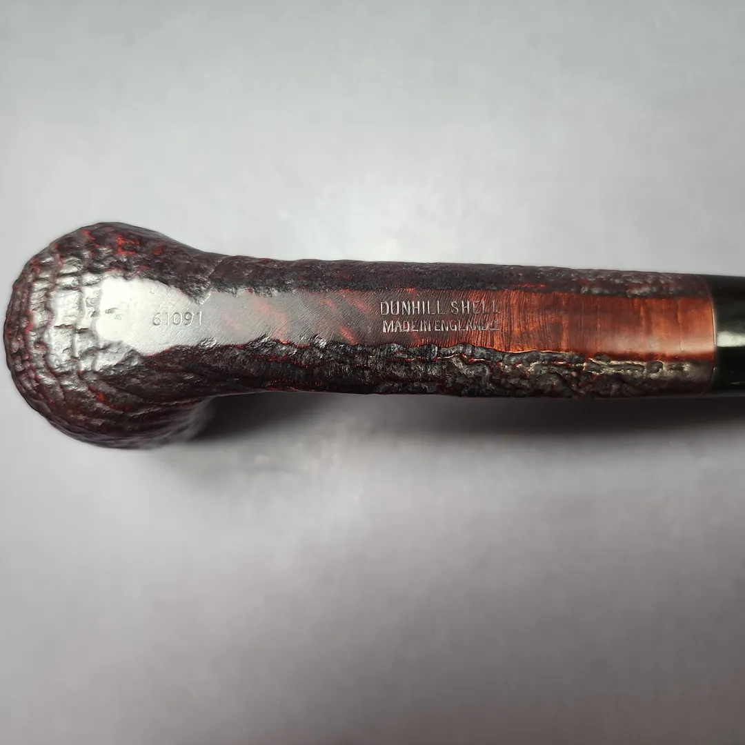 Dunhill 1978 Shell Briar 61091 Sandblasted Canadian Estate Briar Pipe, English Estates - Image 9