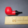 Al Pascia Curvy Red 02 Smooth Apple Reverse Calabash Estate Pipe, Unsmoked, 9mm - Image 9