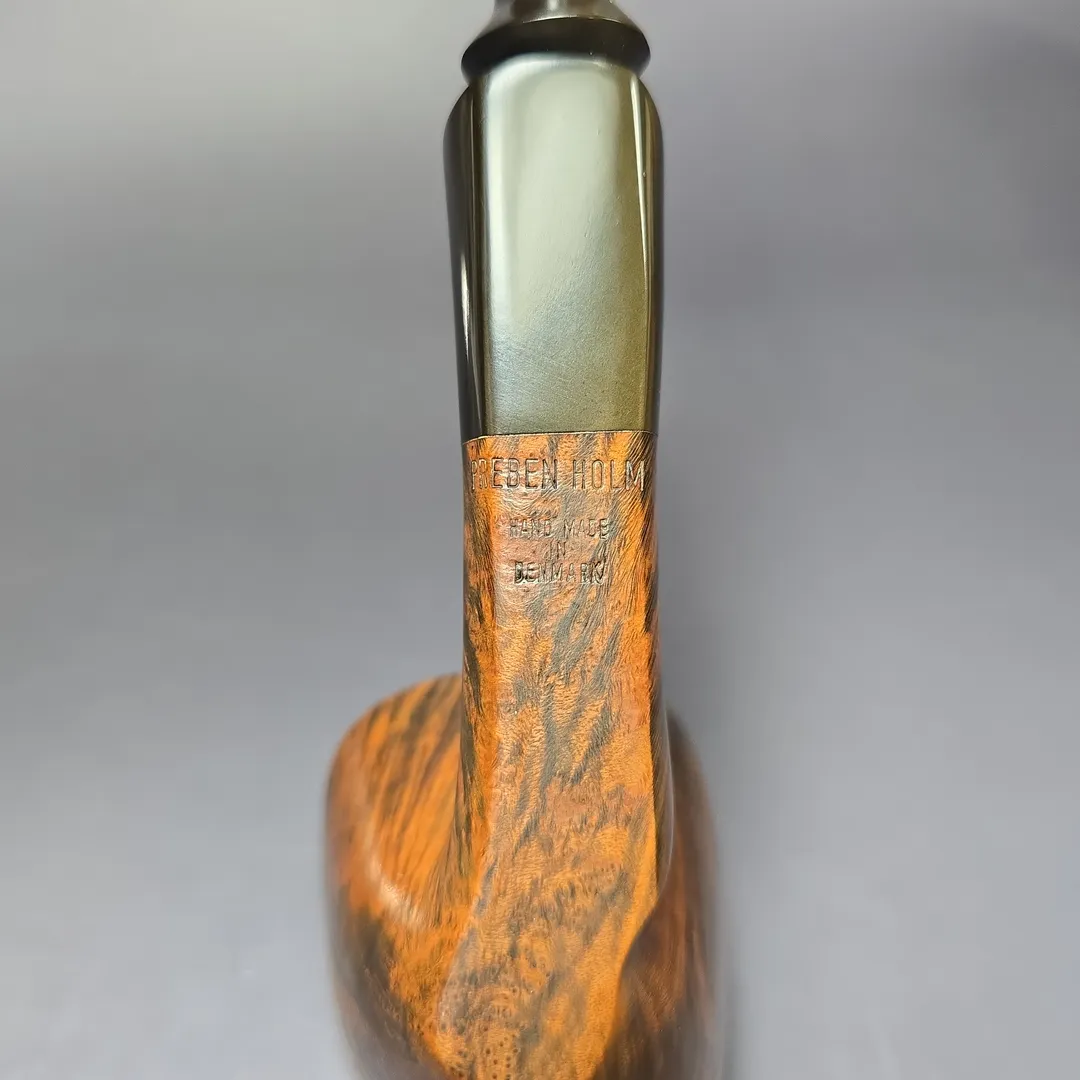 Preben Holm XXL Smooth Freehand w/ Ebonite Estate Briar Pipe, Unsmoked - Image 9