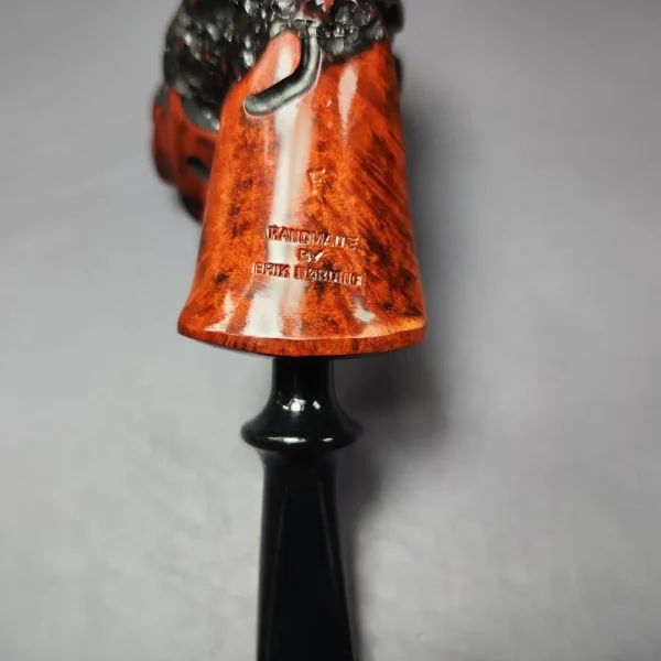 Nording Moss Partially Rusticated Freehand Estate Briar Pipe, Unsmoked - Image 9