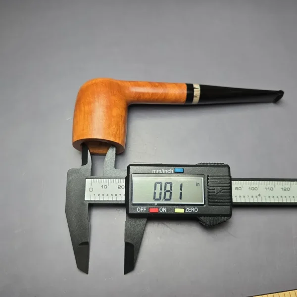 BST (Todd Bannard) 2 Foot Grade Smooth Billiard w/ Imitation Horn Estate Briar Pipe, Unsmoked - Image 9