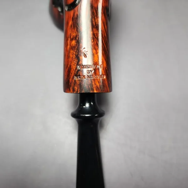 Nording Moss Partially Rusticated Freehand Sitter Estate Briar Pipe, Unsmoked - Image 9