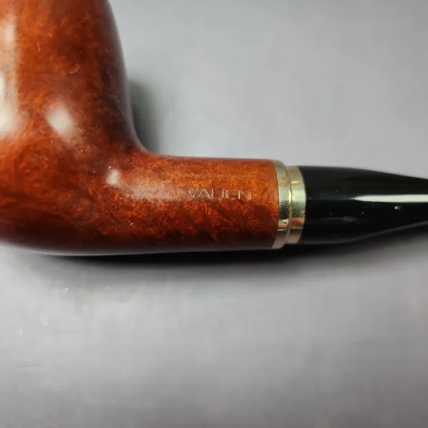 Vauen 3211 Smooth Billiard w/ Brass Estate Briar Pipe, Unsmoked, 9mm - Image 9