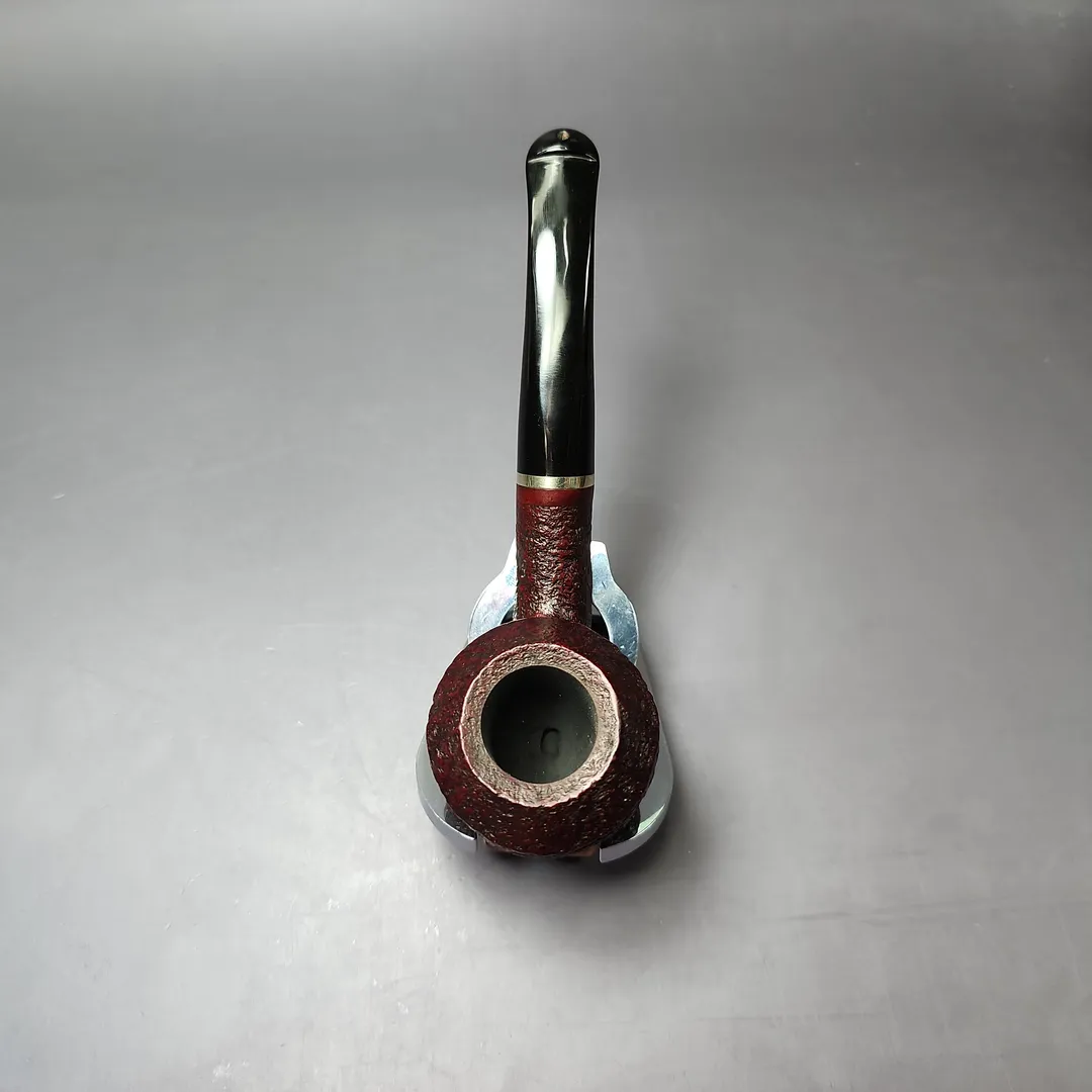 Vauen 5202 Sandblasted Rhodesian w/ Brass Estate Briar Pipe, Unsmoked, 9mm - Image 9