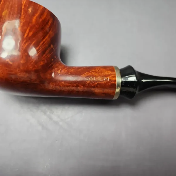 Vauen 3314 Smooth Pot w/ Brass Estate Briar Pipe, Unsmoked, 9mm - Image 9