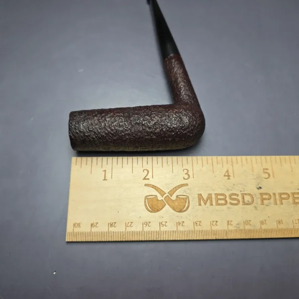 Pipe Dan Dan Shape Chimney 98 Sandblasted Stack Estate Briar Pipe, Danish Estates - Image 9