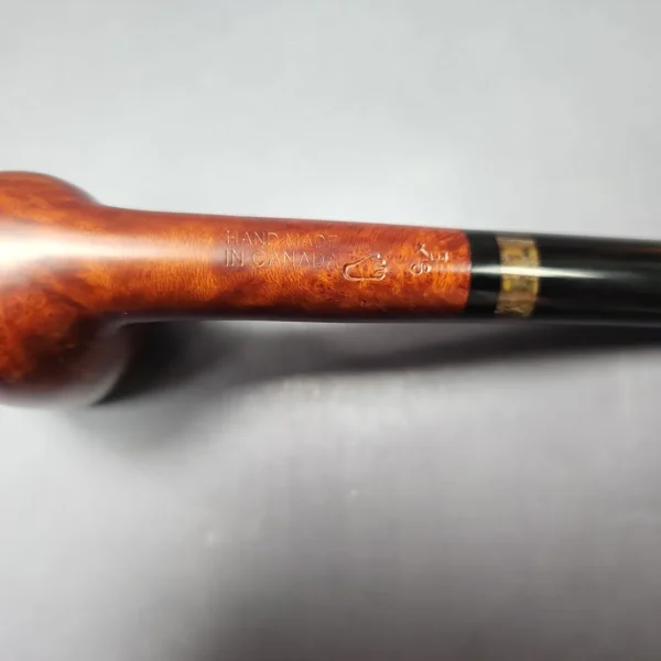 BST (Todd Bannard) One Foot Grade Smooth Billiard w/ Horn Estate Briar Pipe, Unsmoked - Image 9