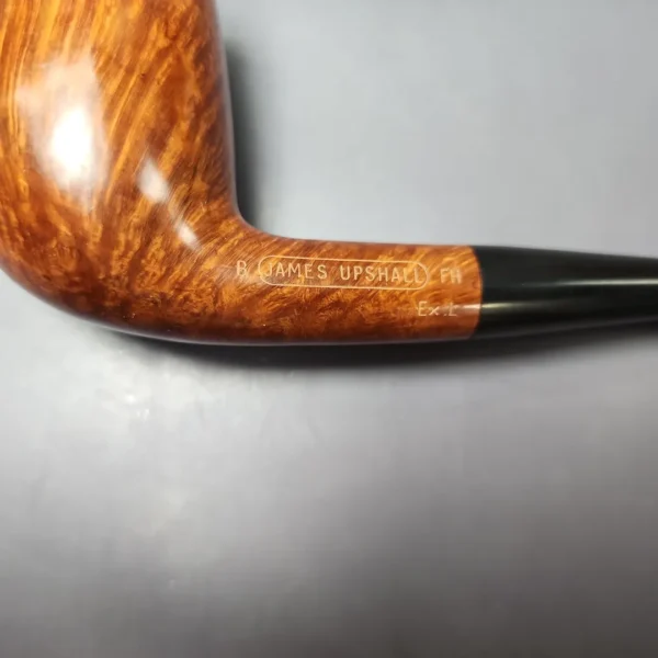 James Upshall B Grade Ex.L Smooth Egg Estate Briar Pipe, Unsmoked - Image 9