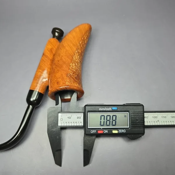 Ed Burak Connoisseur Magnum Partially Rusticated Cavalier Estate Briar Pipe, Unsmoked - Image 9