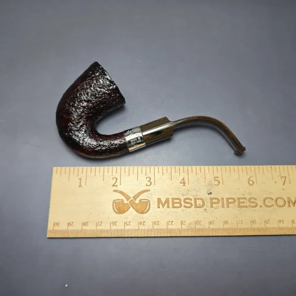 Ashton Brindle XXX Sandblasted Calabash w/ Silver Estate Briar Pipe, Unsmoked - Image 9