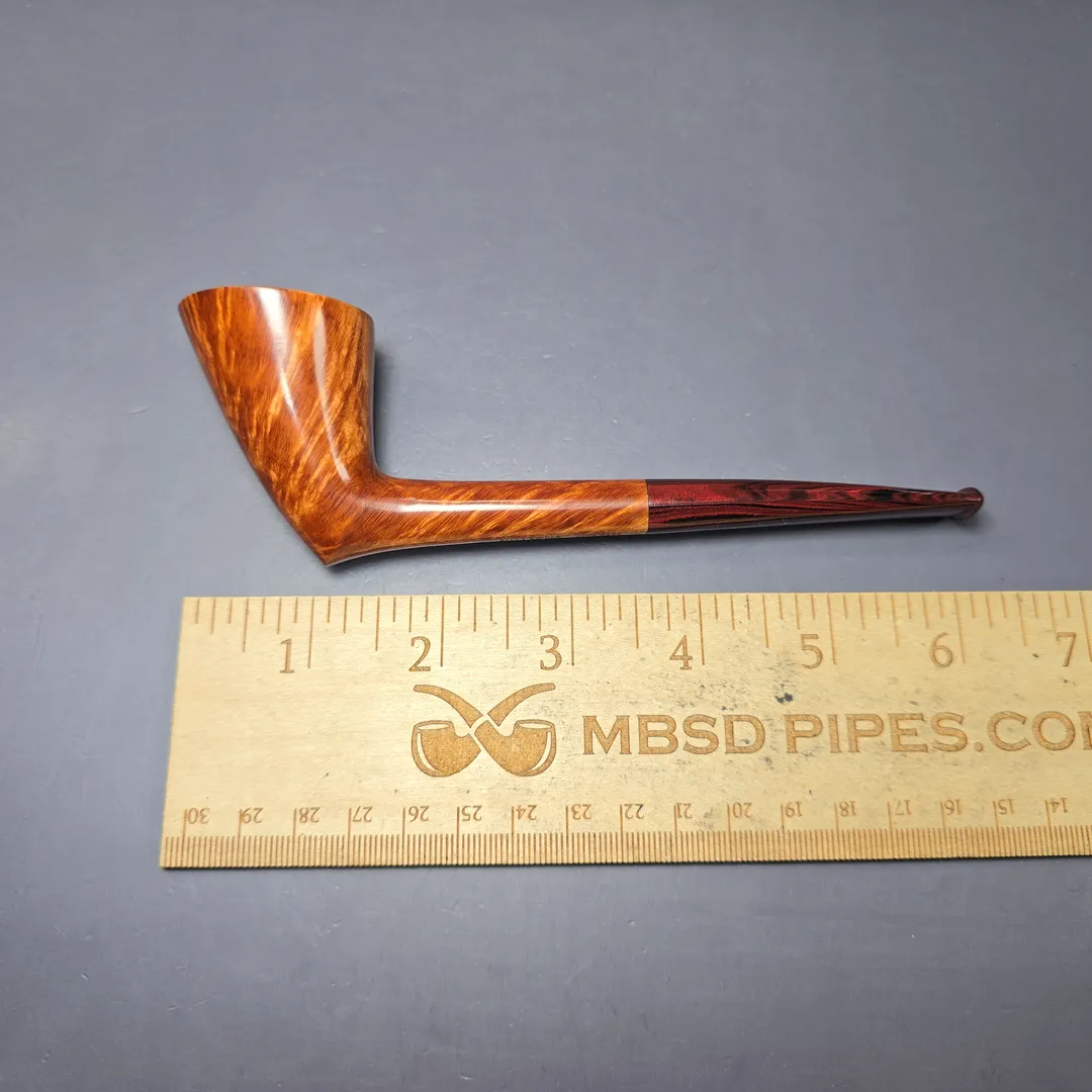 Bruno Nuttens Hand Made Smooth Twiggy Dublin w/ Cumberland Handmade Briar Pipe, New - Image 9