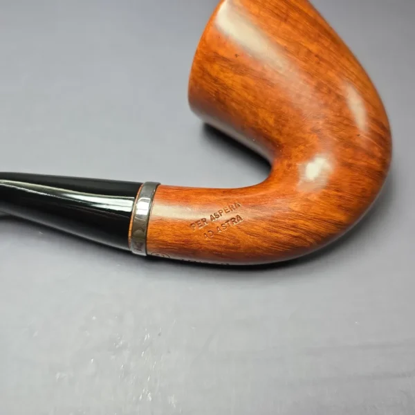 Ser Jacopo Pre-1994 Maxima L2 Smooth Calabash w/ Silver Estate Briar Pipe, Unsmoked - Image 9