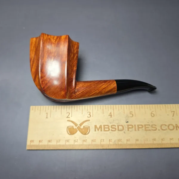 Baldo Baldi Smooth Fluted Dublin Sitter Estate Briar Pipe, Unsmoked - Image 9