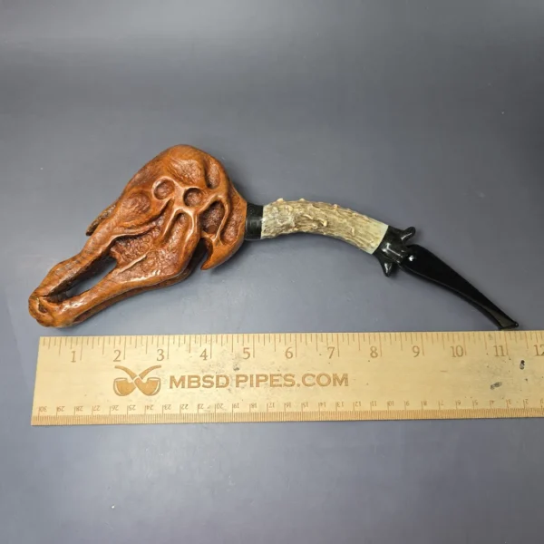 Trever Talbert 2004 Halloween Pipe Estate Briar Pipe, Unsmoked - Image 9