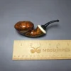 C-Pipe Smooth Reverse Calabash Mushroom w/ Ivorite Handmade Briar Pipe, New - Image 9
