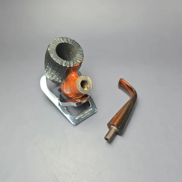 JM Boswell 2009 Partially Rusticated Oom Paul Estate Briar Pipe, Unsmoked - Image 9