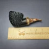 Armellini Botero Rusticated Freehand w/ Bocote Estate Briar Pipe, Unsmoked - Image 9