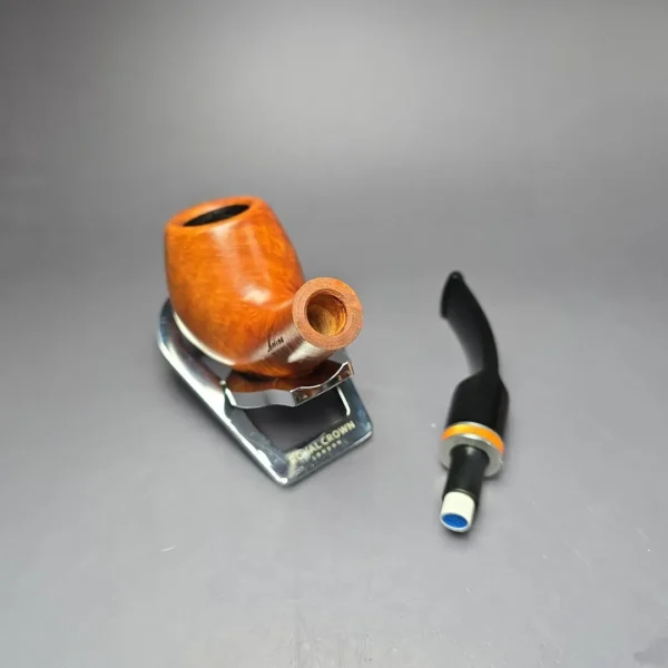 Molina Smooth Bent Billiard Estate Briar Pipe, Unsmoked, 9mm - Image 9