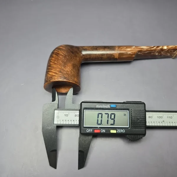 Volkan Grade 7 Smooth Golden Contrast Dublin Estate Briar Pipe, Unsmoked, 9mm - Image 9
