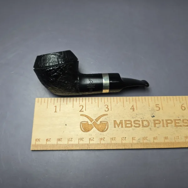 Morgan BlackJack 19 Sandblasted Stubby Rhodesian Estate Briar Pipe, 9mm - Image 9