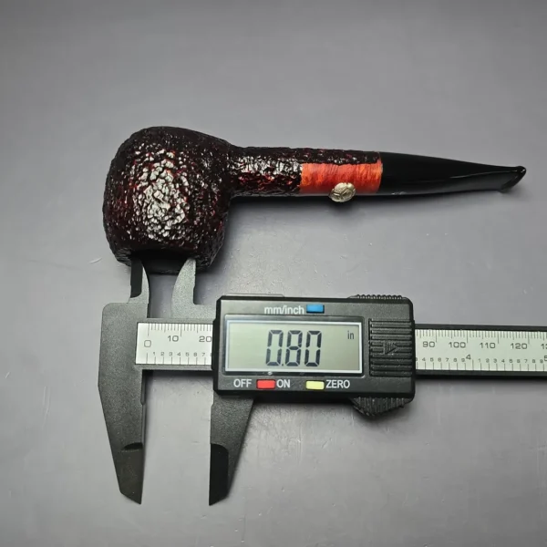 Savinelli Sport Edition Soccer Rusticated Apple Estate Briar Pipe, Unsmoked, 9mm - Image 9