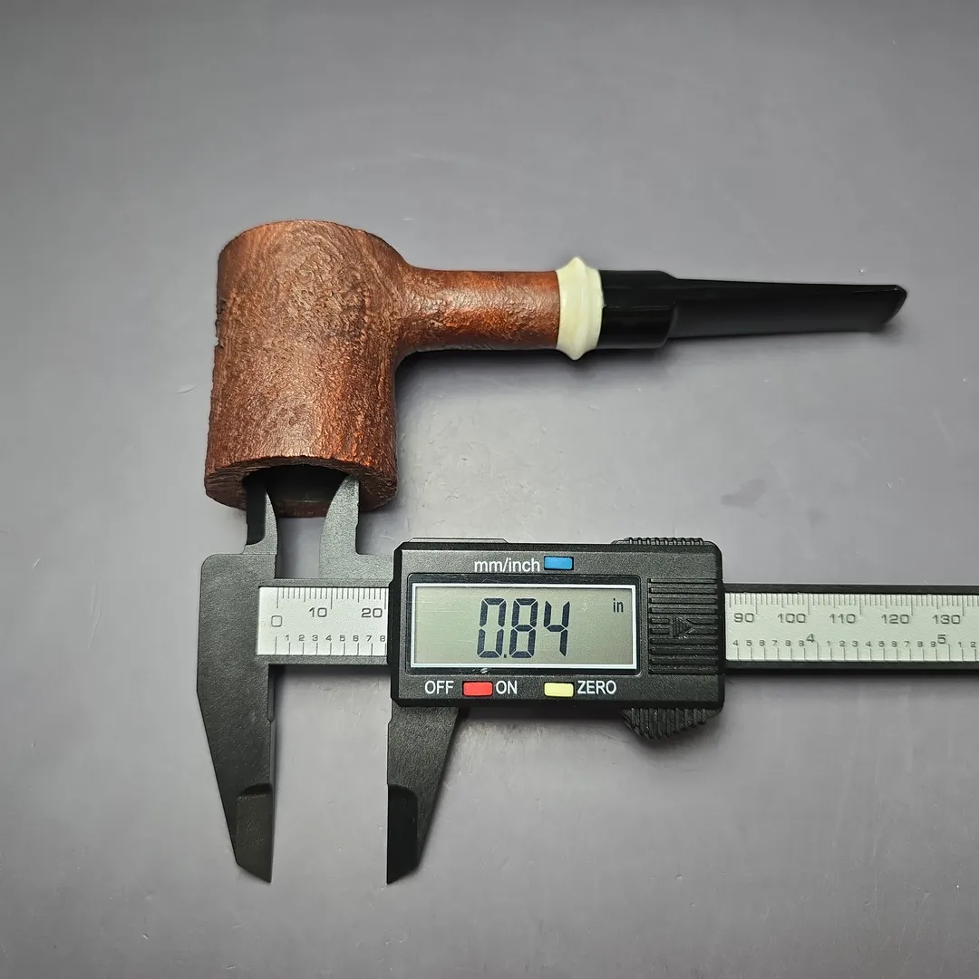 Chacom Pirate 155 Sandblasted Poker Sitter Estate Briar Pipe, Unsmoked, 9mm - Image 9