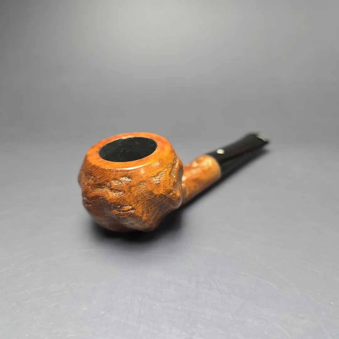 Kaywoodie Drinkless Tuckaway Rusticated Nosewarmer Apple Estate Briar Pipe, American Estates - Image 9