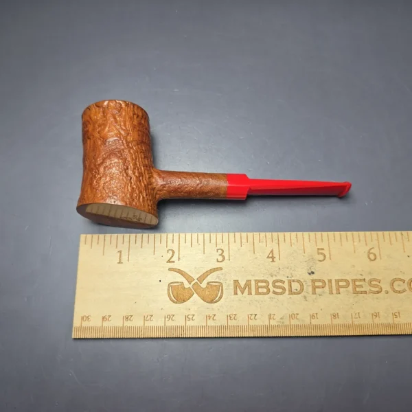 Ryan Alden Queen of Hearts Sandblasted Tipsy Poker Estate Briar Pipe, Unsmoked - Image 9