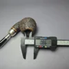 Caminetto Business Rusticated Apple w/ Silver Estate Briar Pipe, Italian Estates - Image 9
