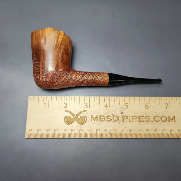 Savinelli XL Partially Sandblasted Freehand 5 Estate Briar Pipe, Italian Estates - Image 10
