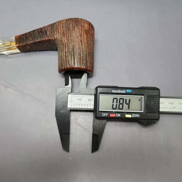 GBD Rockroot 9665 Rusticated Volcano Sitter Estate Briar Pipe, English Estates - Image 3