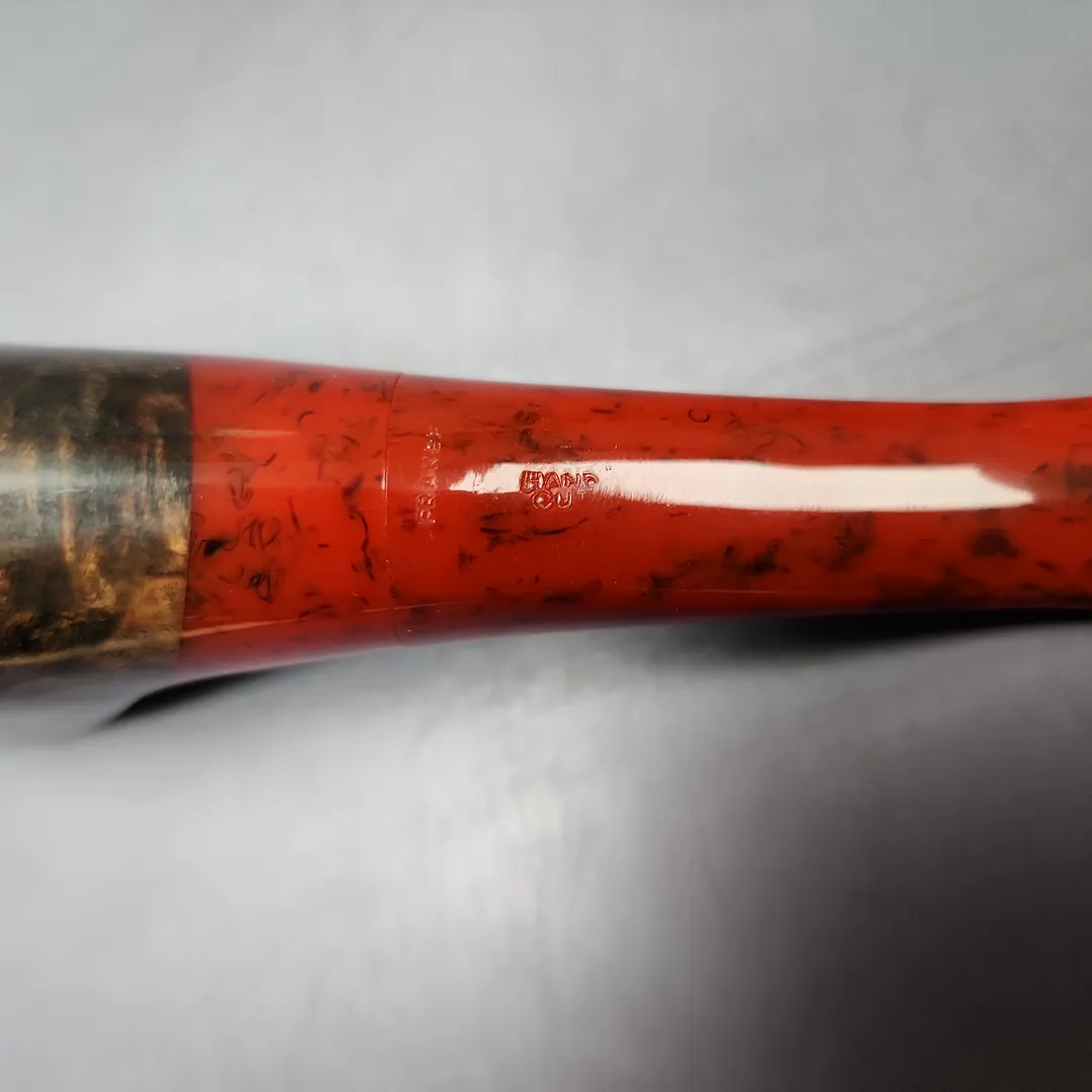 Unknown Smooth Scoop w/ Acrylic Estate Briar Pipe, French Estates - Image 10