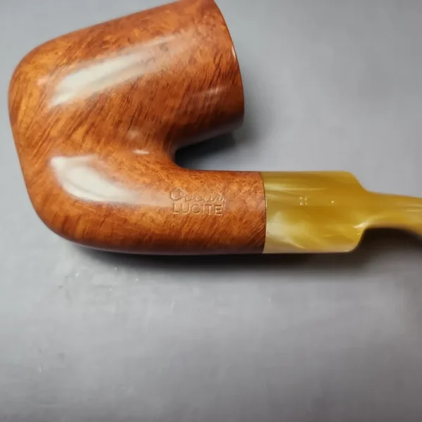 Savinelli Oscar Lucite 604 KS Smooth Oom Paul Estate Briar Pipe, Italian Estates - Image 10