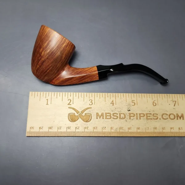 Preben Holm Wengholt Unique Straight Grain Smooth Freehand Estate Briar Pipe, Danish Estates - Image 10