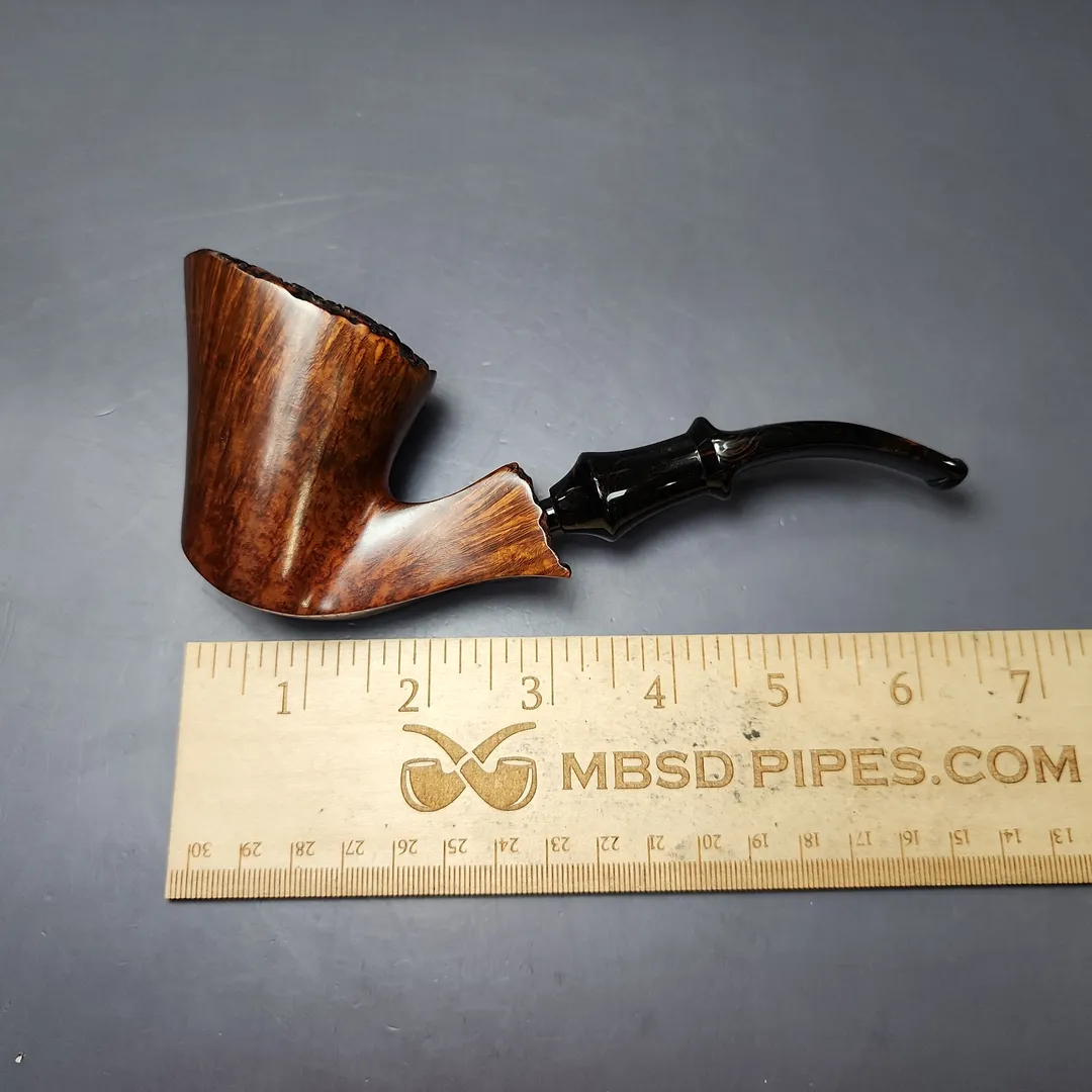 Preben Holm Rungsted Norseman XL Smooth Freehand Estate Briar Pipe, Unsmoked - Image 10