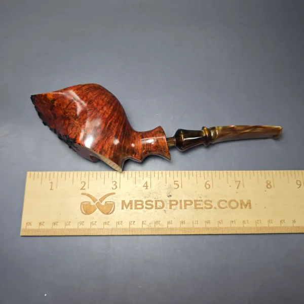 Preben Holm Hallmark H-2 Smooth Freehand Estate Briar Pipe, Unsmoked - Image 10